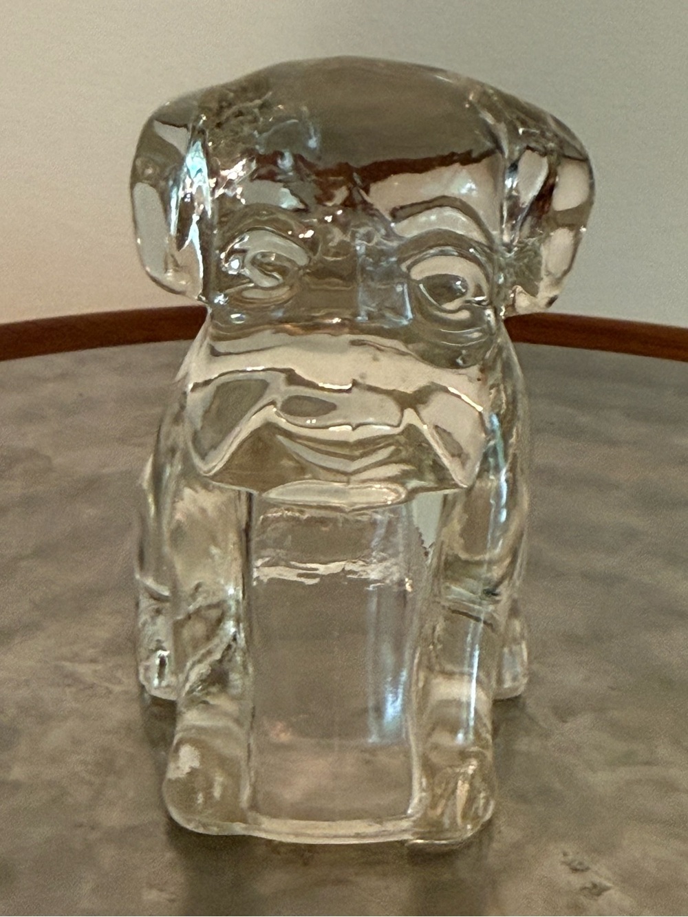 Vintage glass dog